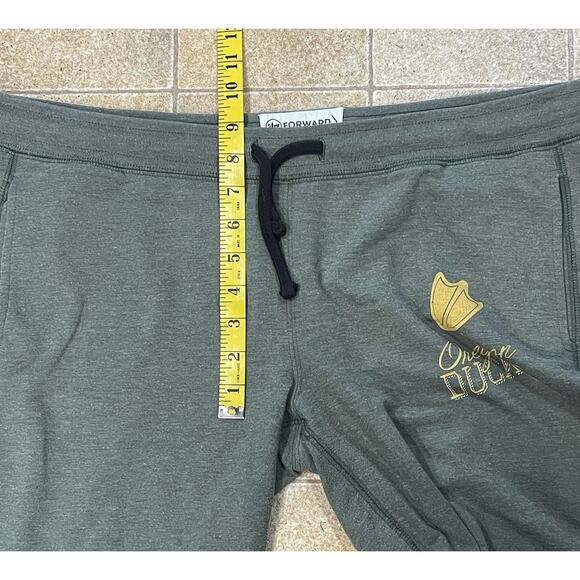 NCAA Oregon Ducks Women's Sz Large '47 Forward Stride Green Capri Pants College - Picture 5 of 14
